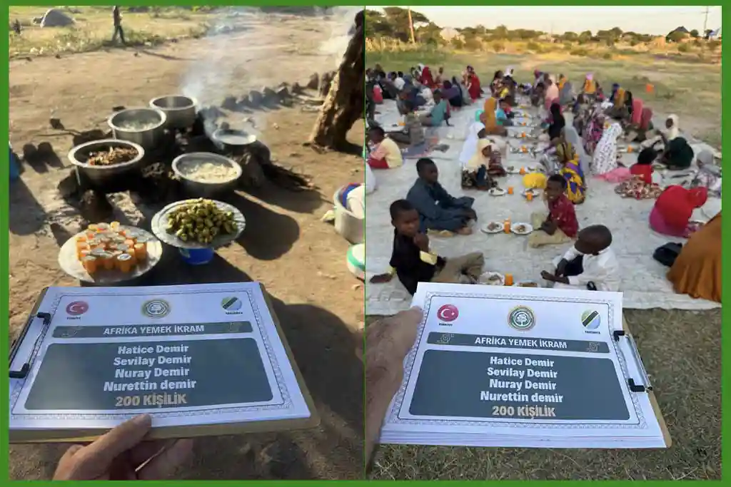 Osmanoğlu Yardımlaşma Derneği, Afrika’da 200 Kişilik İftar Düzenledi