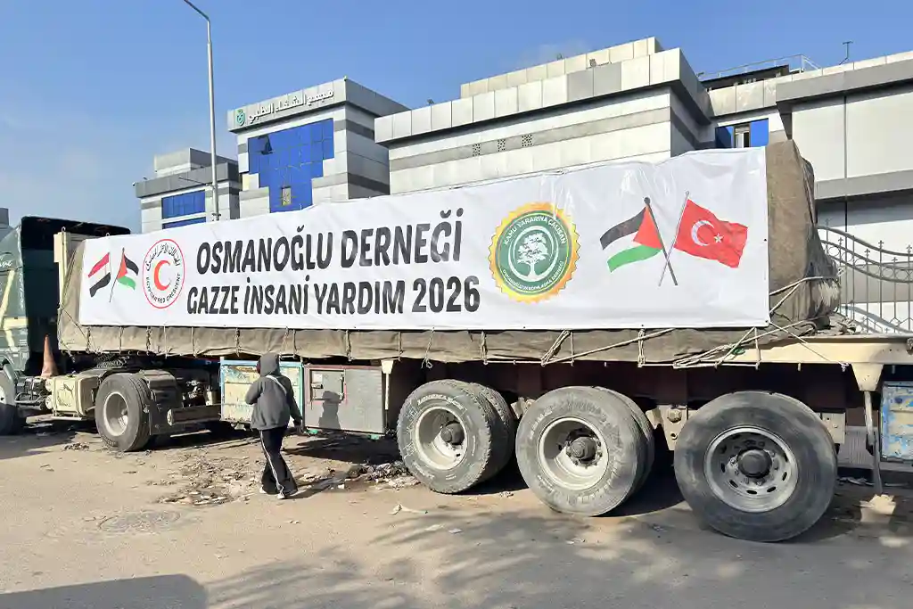 Osmanoğlu Yardımlaşma Derneği Gazze İçin Nöbette: 4 Tır Yardım Refah Sınır Kapısına Gönderiliyor