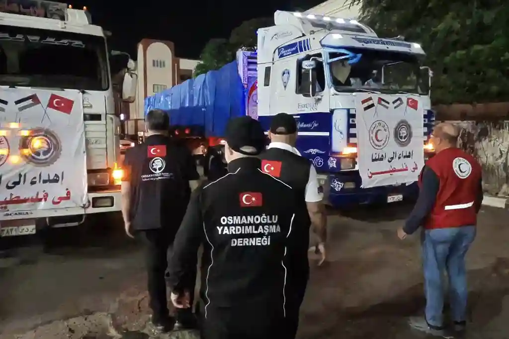 Osmanoğlu Yardımlaşma Derneği, Gazze İçin Yeni Yardım Tırlarını 19 Ekim 2025’te Yola Çıkardı