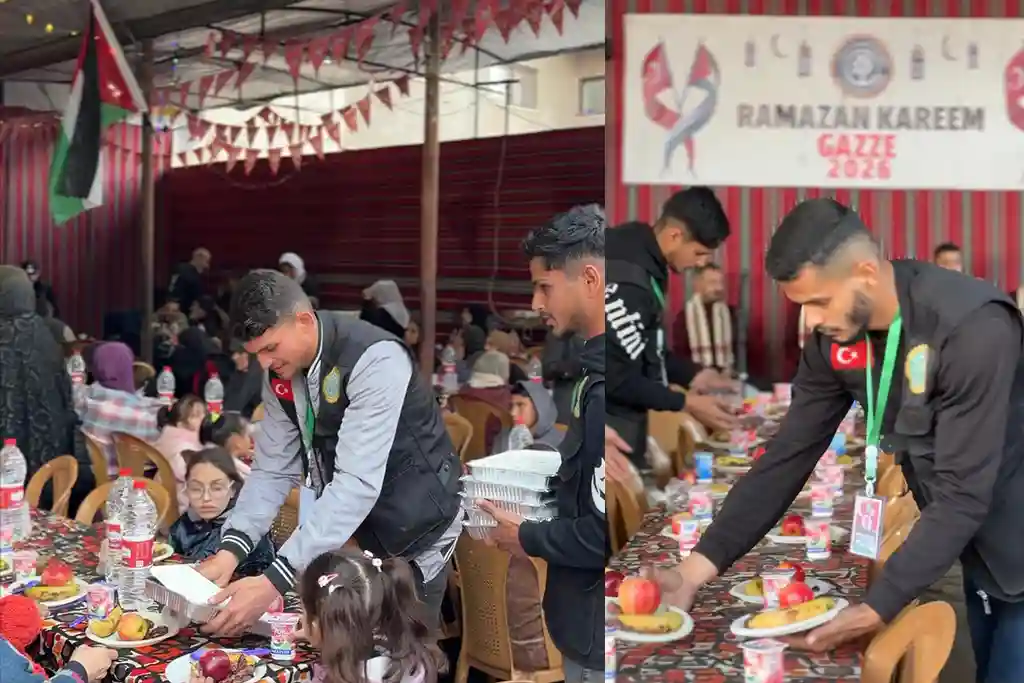 Osmanoğlu Yardımlaşma Derneği Ramazan’ın İlk Gününde Gazze’de İftar Sofraları Kurdu