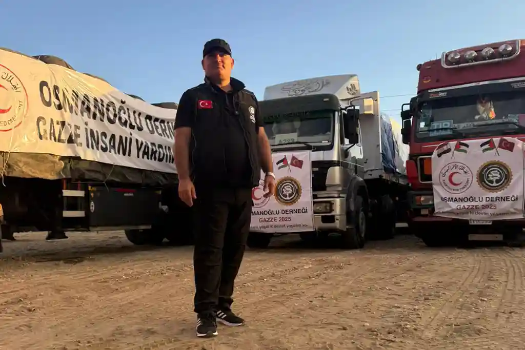 Osmanoğlu Yardımlaşma Derneği Gazze’ye 3 Tır İnsani Yardım Gönderdi