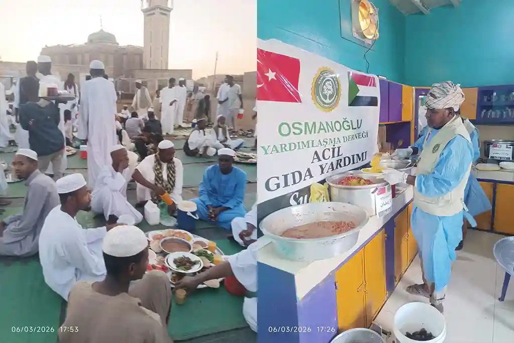 Osmanoğlu Yardımlaşma Derneği Sudan’da Savaş Mağdurlarına İftar Sofraları Kuruyor, Erzak Dağıtımı Yapıyor
