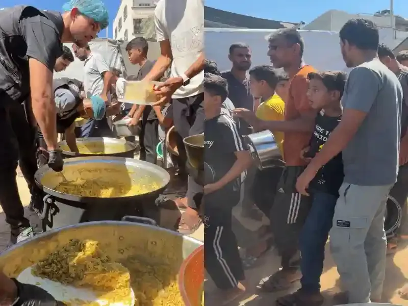 Gazze'de gıda krizi ve açlıkla mücadele eden çocuklar için yürütülen insani yardım faaliyetleri